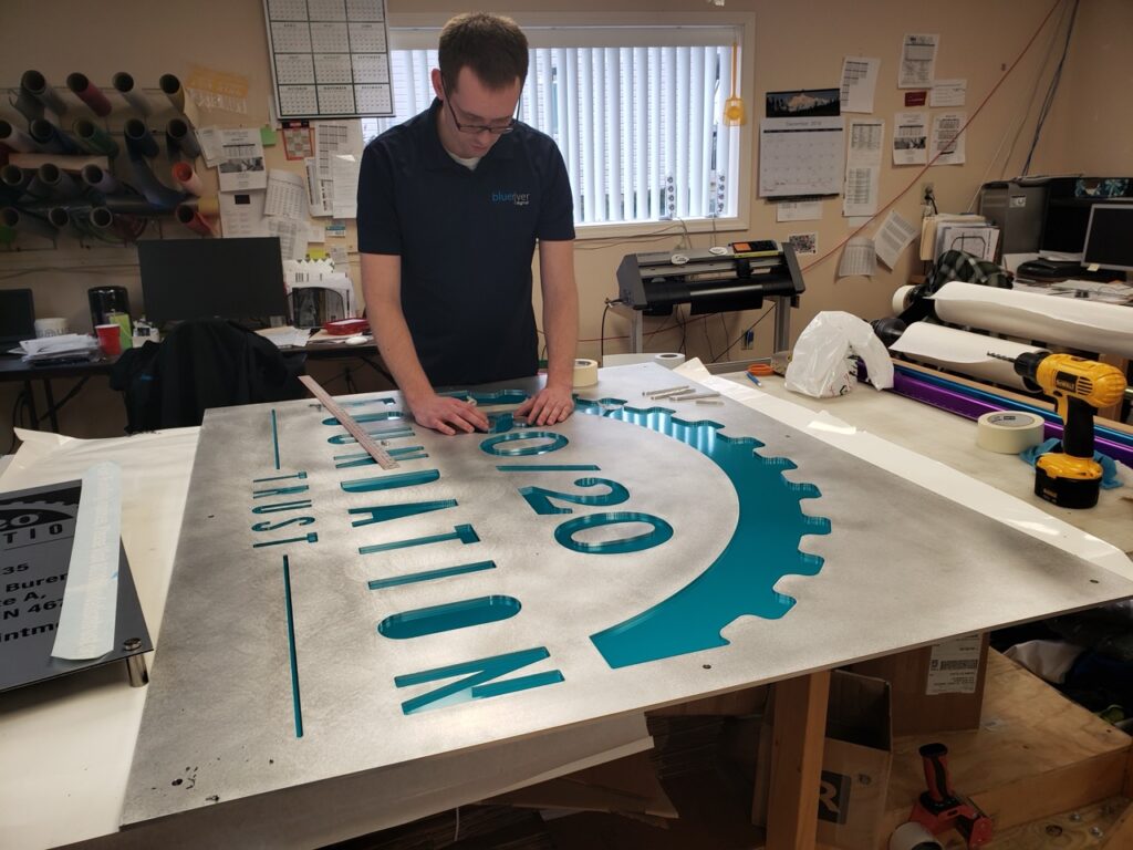 Custom Cut Aluminum Panel Sign
