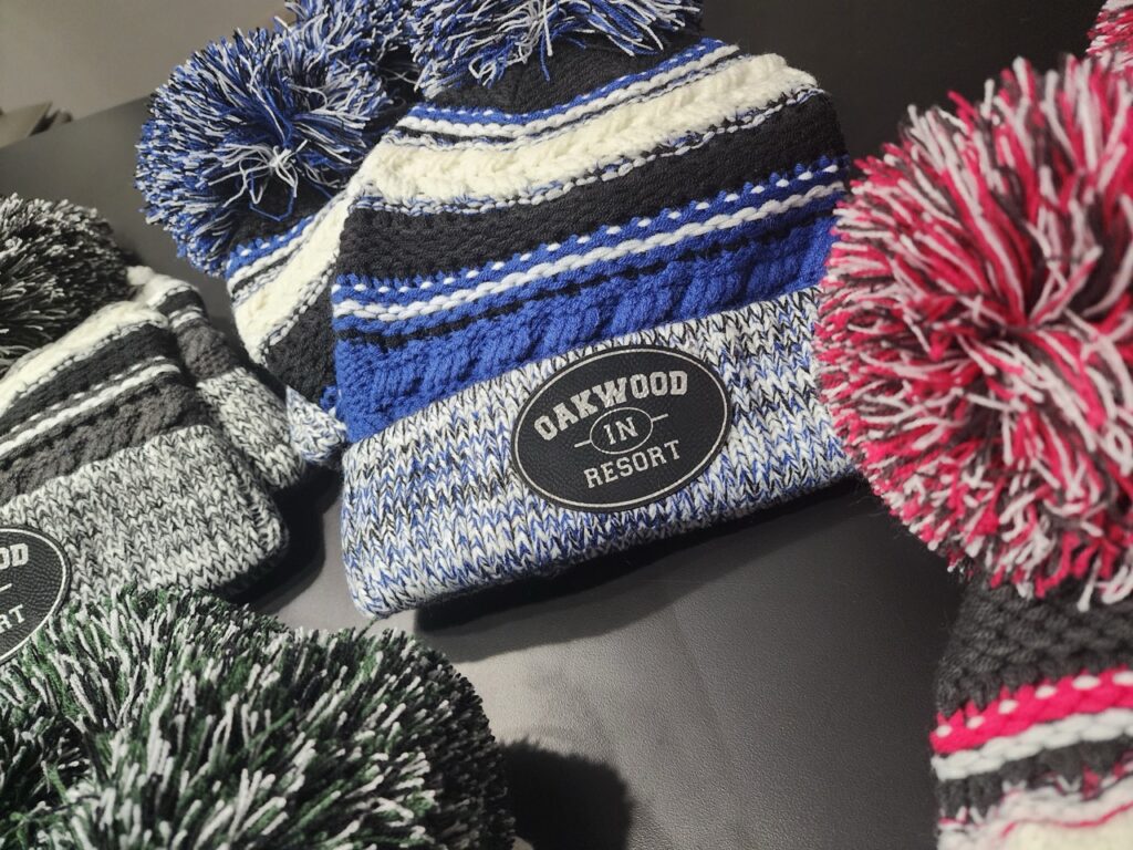 Leather Patch Beanies