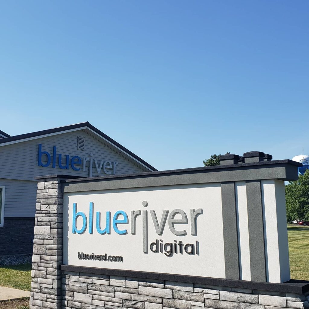 Dimensional Monument Sign and Channel Lettering Sign
