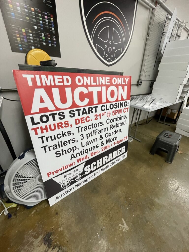 Auction Sign / 10mm Sign