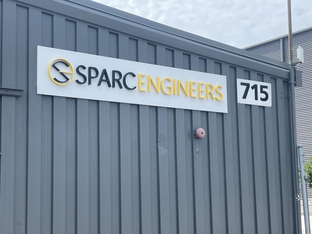 Exterior Dimensional Sign with Raised Letters