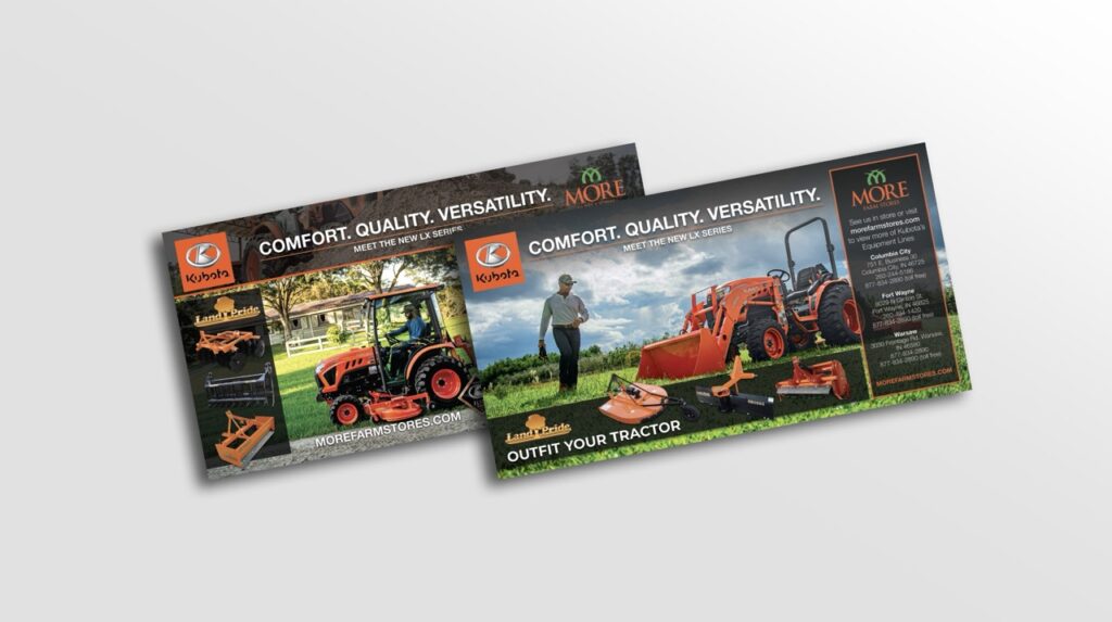 Designed, Printed and Mailed Dealer Advertising Postcard